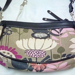 SPARTINA 449 DAUFUSKIE ISLAND LINEN/LEATHER PURSE